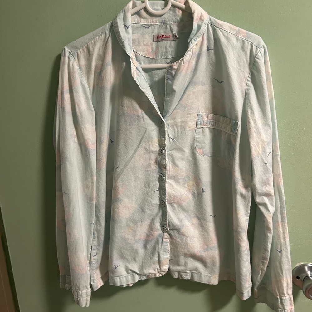 Cath Kidston Clouds Pajama Set Rare Discontinued Size Small